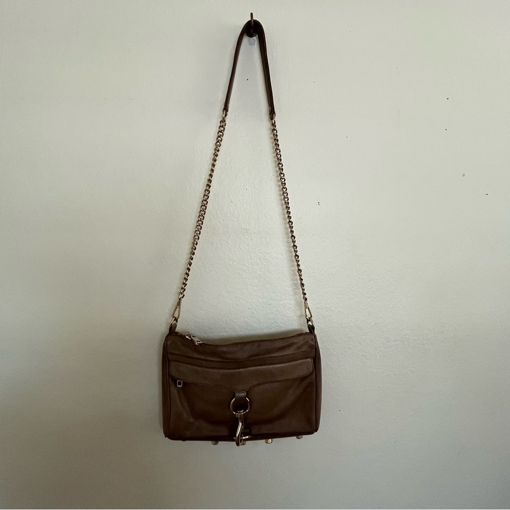 Rebecca Minkoff Tan Leather MAC Crossbody Bag - Picture 4 of 12